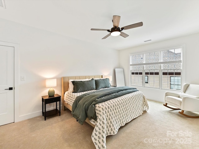 911 Abilene Ln, Fort Mill, SC 29715 - bedroom with carpet flooring, baseboards, and ceiling fan