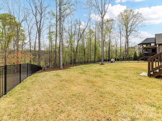 911 Abilene Ln, Fort Mill, SC 29715 - view of yard featuring stairs and a deck