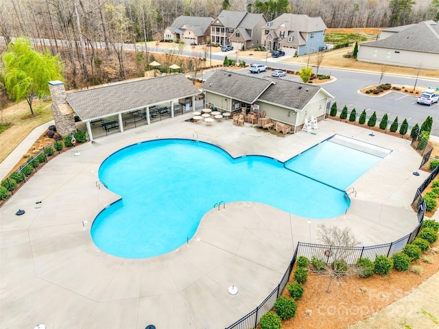 6207 Majesty Ct, Fort Mill, SC 29707 - community pool with a residential view, fence, and a patio