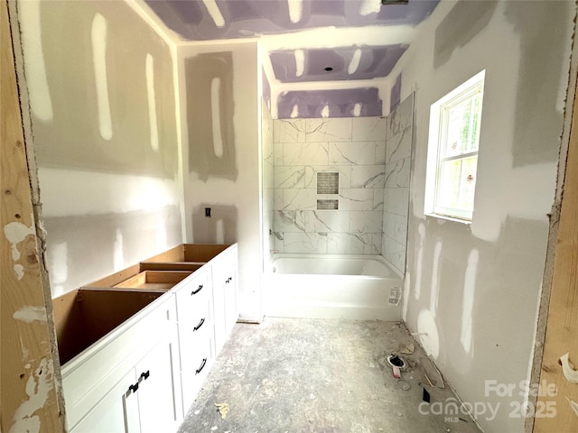 318 Stanback St, Mount Gilead, NC 27306 - full bathroom with vanity and tub / shower combination