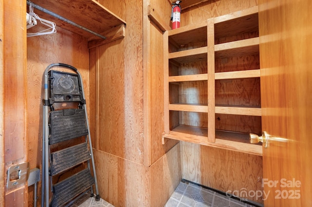 view of storage area