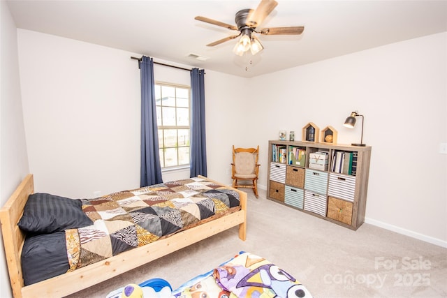 154 Rooster Tail Ln, Troutman, NC 28166 - carpeted bedroom featuring baseboards and ceiling fan