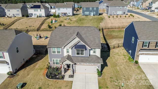 154 Rooster Tail Ln, Troutman, NC 28166 - aerial perspective of suburban area