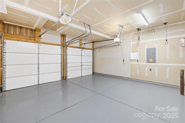 20827 Brinkley St, Cornelius, NC 28031 - garage with electric panel and a garage door opener