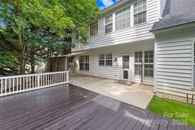 20827 Brinkley St, Cornelius, NC 28031 - wooden terrace with a patio