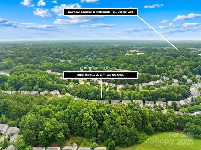 20827 Brinkley St, Cornelius, NC 28031 - drone / aerial view of a forest