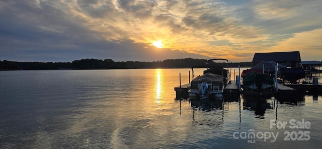 2587 Penngate Dr, Sherrills Ford, NC 28673 - water view with boat lift and a dock