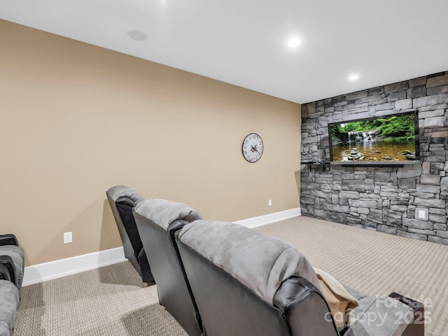 556 High Pines Loop, Lake Lure, NC 28746 - home theater room with baseboards and carpet floors