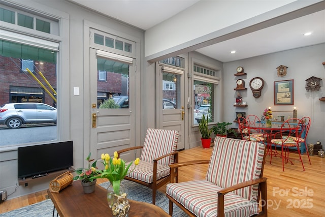 107 Cherry St, Black Mountain, NC 28711 - interior space featuring recessed lighting and light wood-style floors