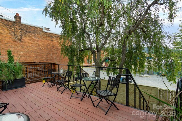 107 Cherry St, Black Mountain, NC 28711 - view of wooden deck