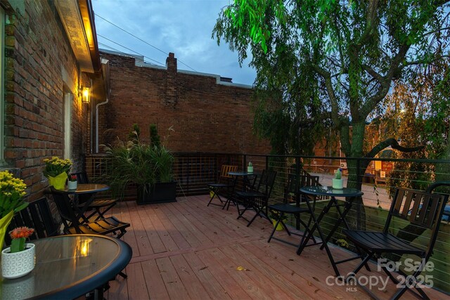 107 Cherry St, Black Mountain, NC 28711 - view of wooden terrace