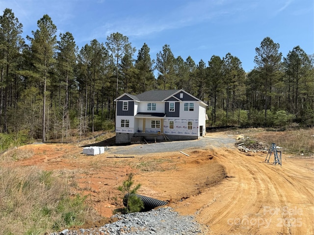1259 Willow Grove Ln Unit 100, York, SC 29745 - view of front of house with a forest view