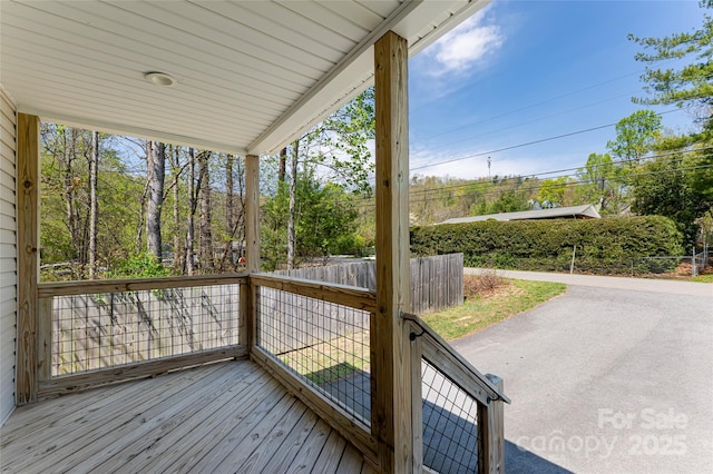 220 Mount Allen Heights, Black Mountain, NC 28711 - view of wooden terrace