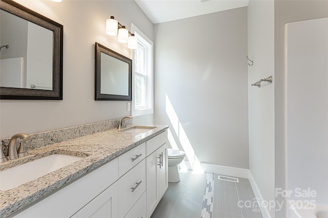 220 Mount Allen Heights, Black Mountain, NC 28711 - bathroom featuring toilet and double vanity