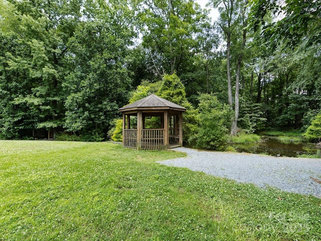 4148 Cedar Point Ave, Matthews, NC 28104 - view of green lawn with a gazebo