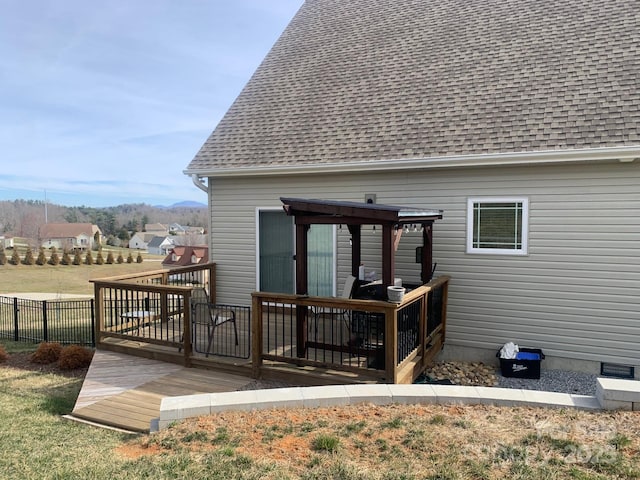 119 Tryon View Dr, Flat Rock, NC 28731 - wooden deck with fence