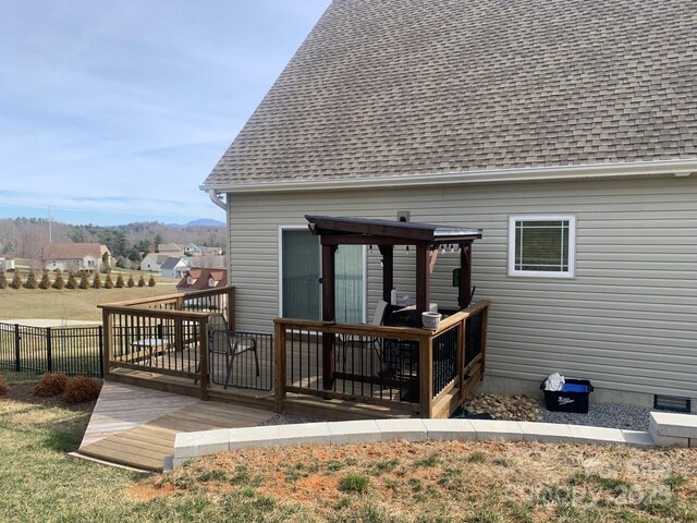 119 Tryon View Dr, Flat Rock, NC 28731 - view of wooden terrace