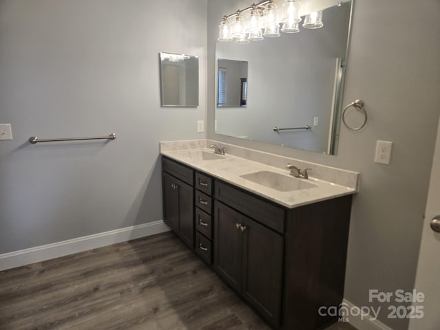 119 Tryon View Dr, Flat Rock, NC 28731 - full bathroom with wood finished floors and double vanity