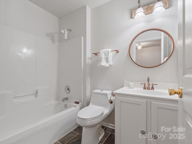 11846 Chelton Ridge Ln, Charlotte, NC 28277 - full bathroom featuring toilet, vanity, and washtub / shower combination