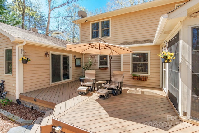 10028 Bora Bora Dr, Tega Cay, SC 29708 - view of wooden terrace