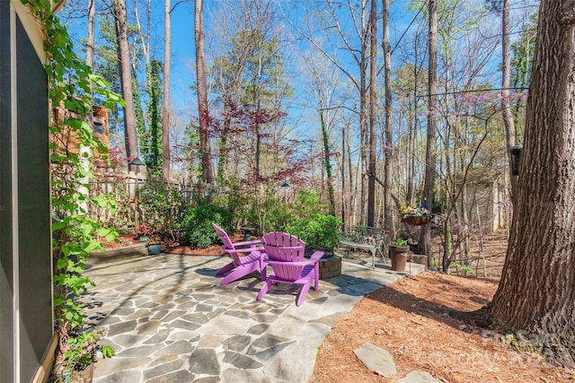 10028 Bora Bora Dr, Tega Cay, SC 29708 - view of patio / terrace featuring fence