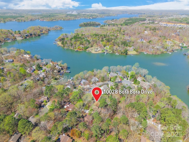 10028 Bora Bora Dr, Tega Cay, SC 29708 - drone / aerial view with a water view