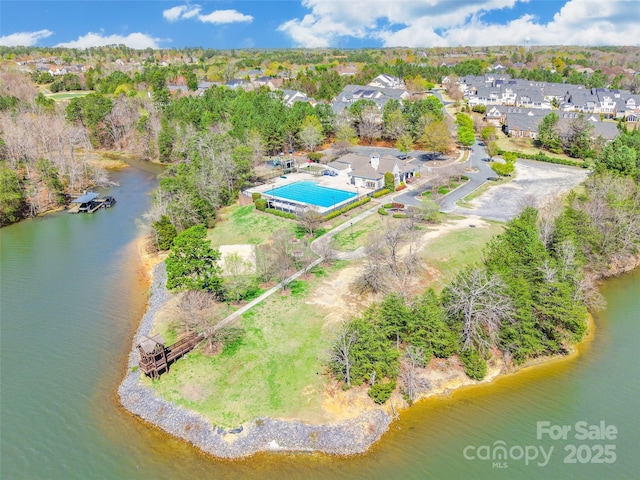 10028 Bora Bora Dr, Tega Cay, SC 29708 - drone / aerial view featuring a water view