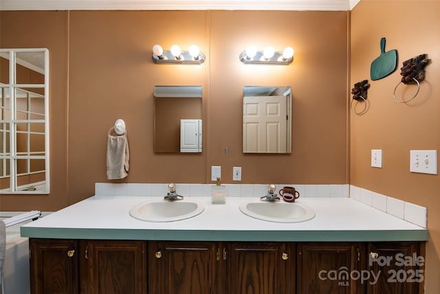 bathroom featuring vanity