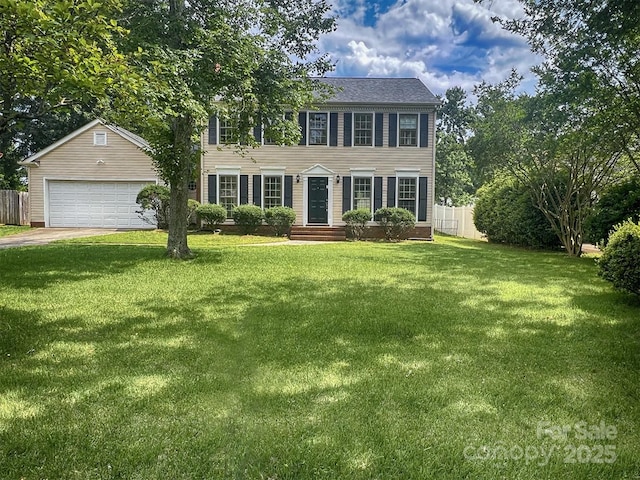 443 Silversmith Ln, Charlotte, NC 28270 - colonial home featuring a garage
