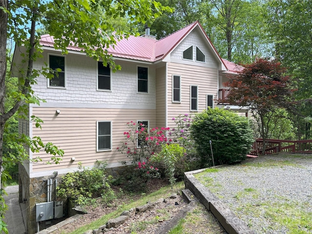 97 Hughes Dr, Maggie Valley, NC 28751 - back of property with metal roof
