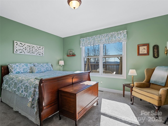 288 Hawks Point Dr, Zirconia, NC 28790 - bedroom with baseboards and carpet flooring