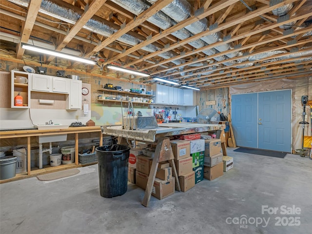 288 Hawks Point Dr, Zirconia, NC 28790 - interior space with a workshop area