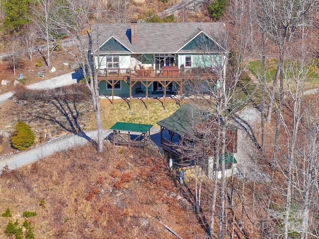288 Hawks Point Dr, Zirconia, NC 28790 - birds eye view of property