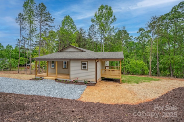 371 Amber Oaks Dr, Rutherfordton, NC 28139 - view of front facade featuring a porch and roof with shingles