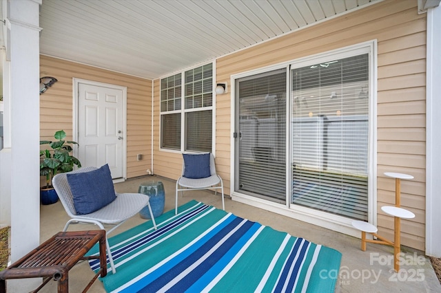 view of patio with covered porch