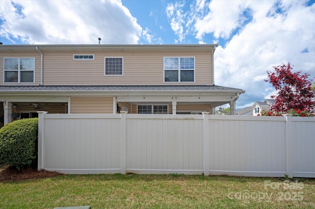 exterior space with fence