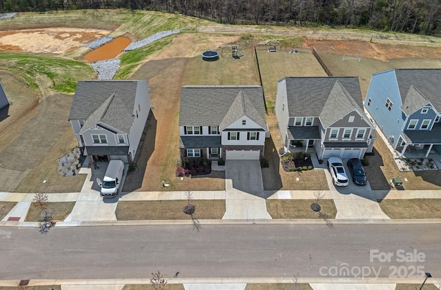 drone / aerial view featuring a residential view