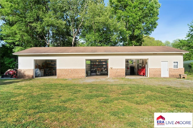 exterior space featuring an outbuilding