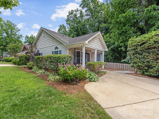 2214 Olde Chantilly Ct, Charlotte, NC 28205 - view of side of property featuring a porch and a shingled roof