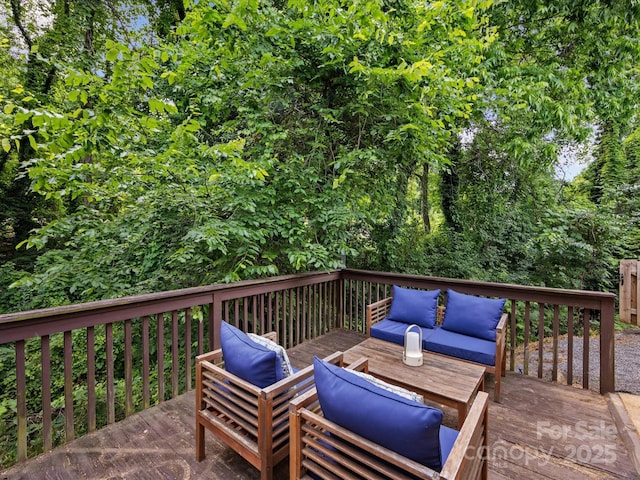 2214 Olde Chantilly Ct, Charlotte, NC 28205 - wooden deck featuring an outdoor hangout area