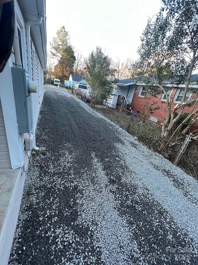view of road