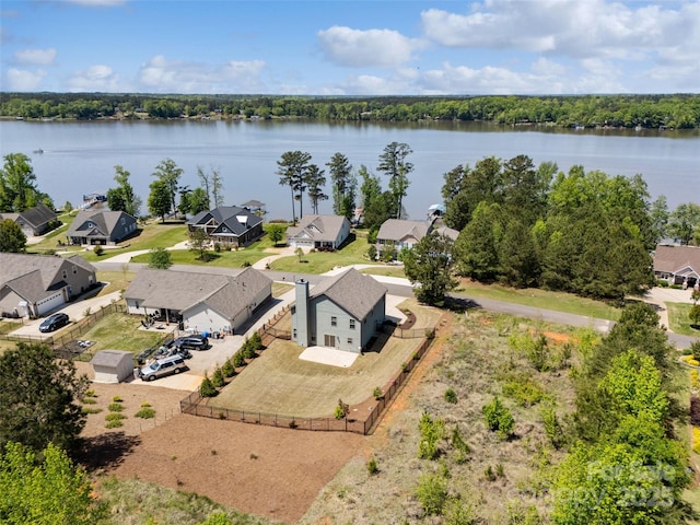 10270 Lakeshore Dr, Lancaster, SC 29720 - aerial view with a residential view and a water view