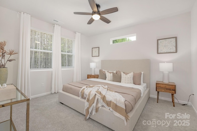 700 Sunset Pointe Dr, Salisbury, NC 28146 - carpeted bedroom with baseboards and a ceiling fan