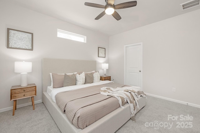 700 Sunset Pointe Dr, Salisbury, NC 28146 - bedroom featuring light carpet and ceiling fan