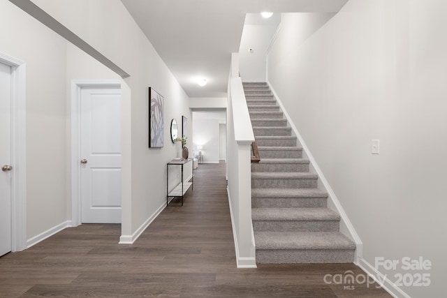 700 Sunset Pointe Dr, Salisbury, NC 28146 - staircase with wood finished floors and baseboards