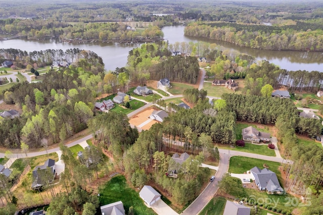 700 Sunset Pointe Dr, Salisbury, NC 28146 - aerial view of property and surrounding area featuring a nearby body of water and nearby suburban area