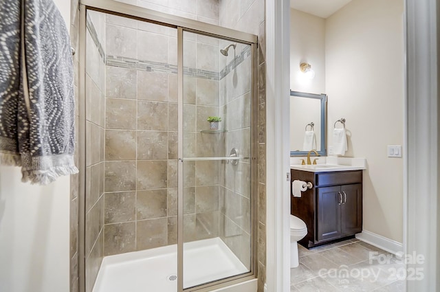 11144 Limehurst Pl, Charlotte, NC 28278 - bathroom with vanity and a shower stall