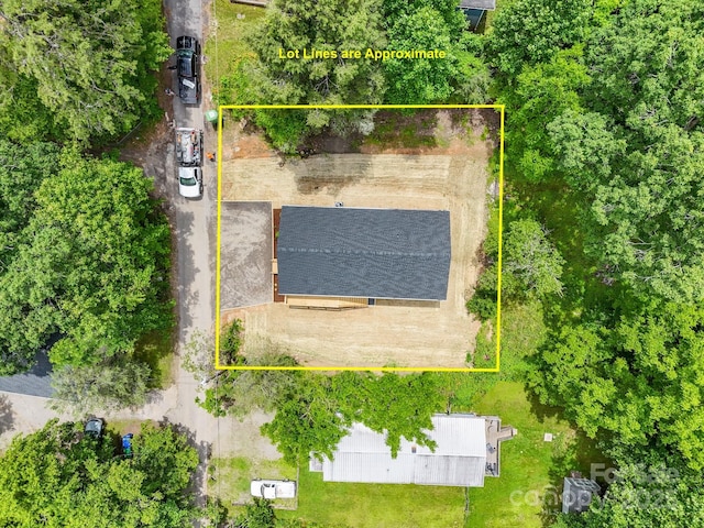 15 Border St, Black Mountain, NC 28711 - aerial view of property's location with property boundaries highlighted