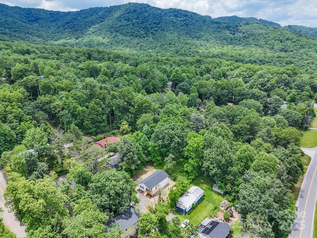 15 Border St, Black Mountain, NC 28711 - aerial view of a heavily wooded area and a mountainous background