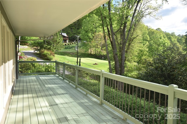 857 Country Club Dr, Maggie Valley, NC 28751 - wooden terrace with a lawn